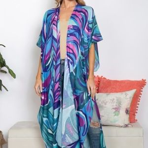 Summer kimono coverup OS NIP